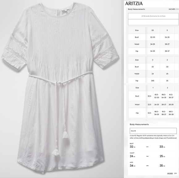 🇨🇦 Aritzia Wilfred White Sonore Embroidery Dress - Picture 3 of 16